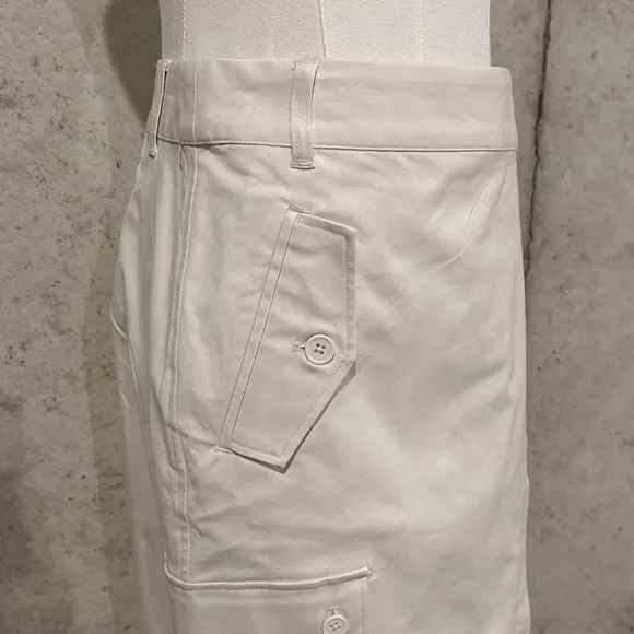 NWT Future Collective Cargo Midi Skirt | Minimalist Utility | Neutral | Size 6 - Picture 4 of 6